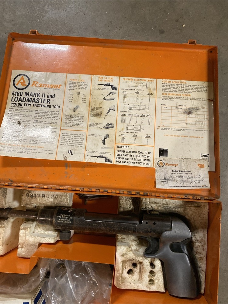 Ramset 4160 Mark II Piston Type Fastening Tool Gun with Box