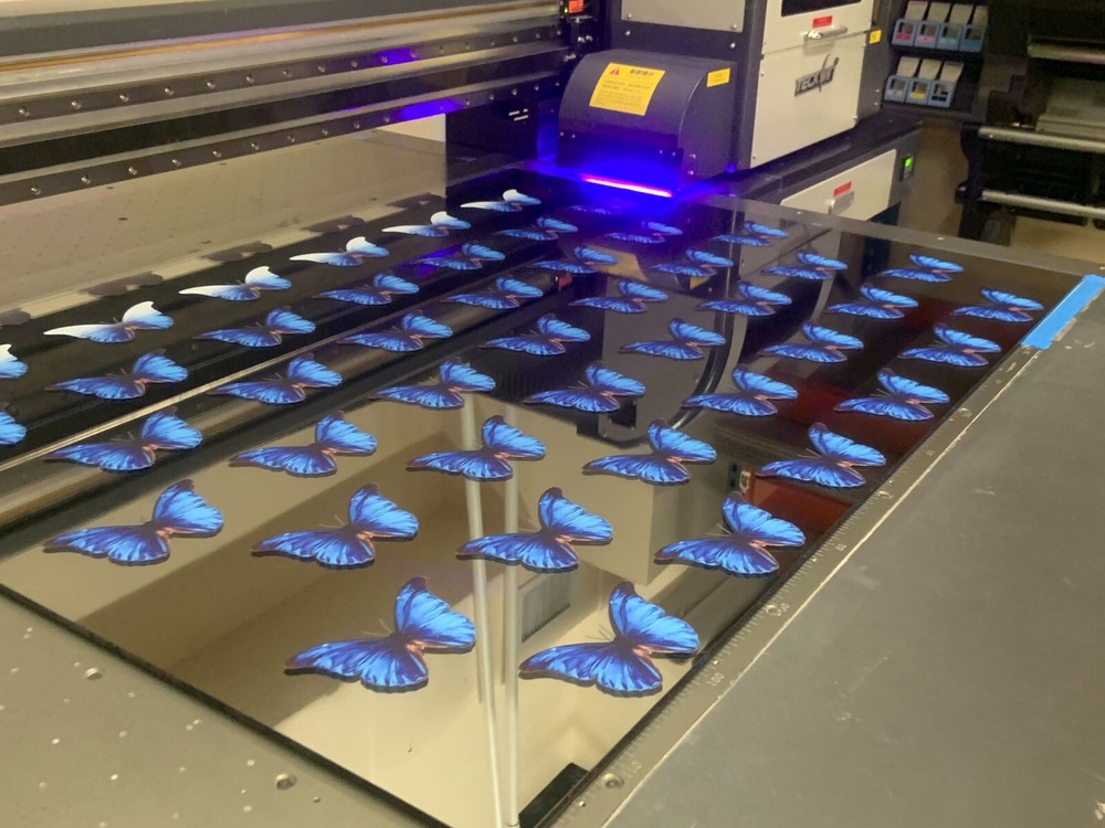 Professional Flatbed UV Printer TECKSTORM 2513L UV Flatbed Digital Printer - 7 H