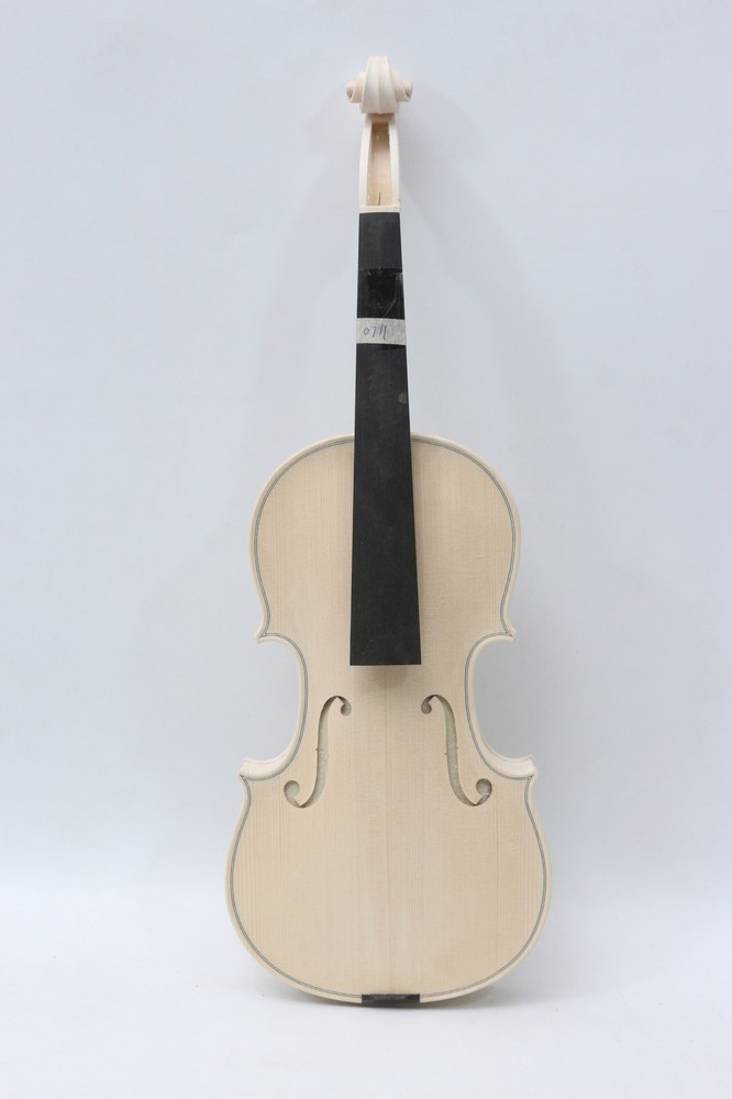Handmade Violin 4/4 One Piece Flame Maple Back Spruce Unfinished Professional