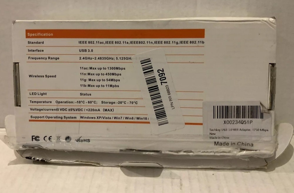 Dual Antenna Wireless USB Adapter AC1750
