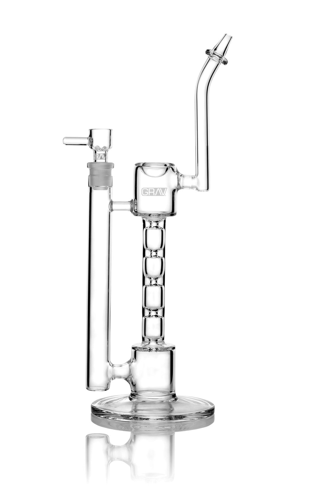 GRAV Upline 12”  38mm Thick Glass Water Pipe Bong | Clear
