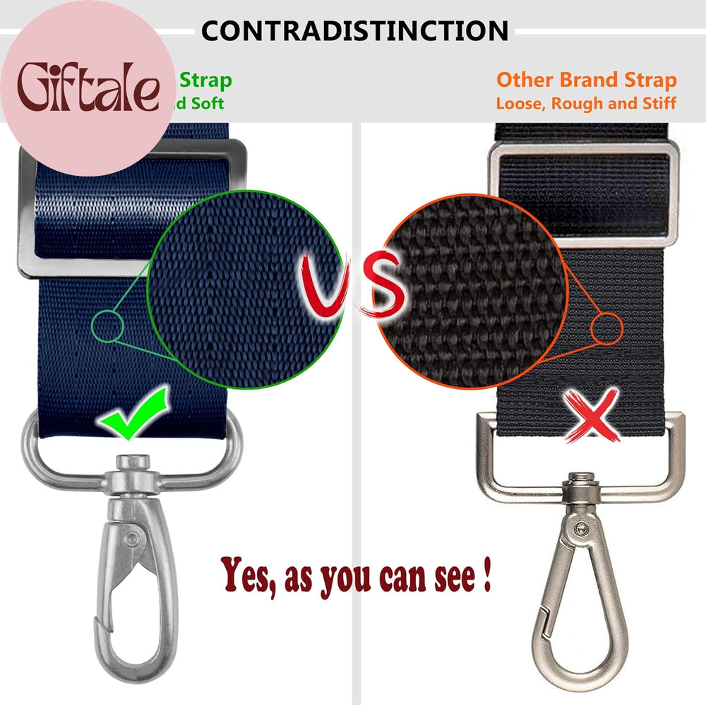 Bag Shoulder Strap, Padded Adjustable Shoulder Strap Replacement