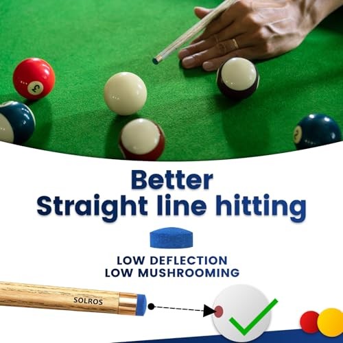 Billiard CUE Tips 12MM BLUE