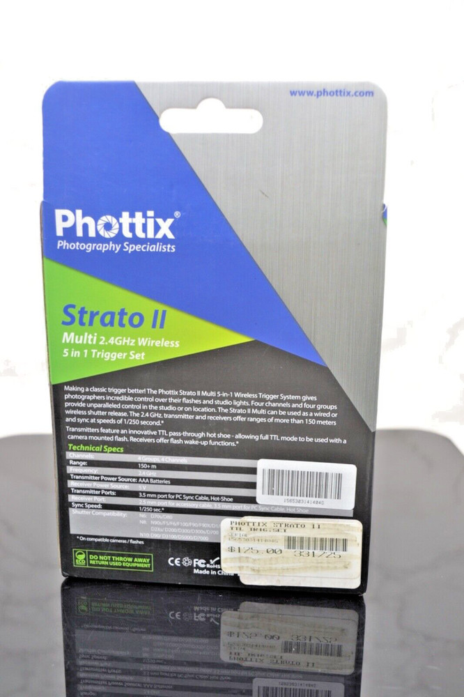 Phottix Strato II Multi 5-In-1 Wireless Trigger Set For Nikon