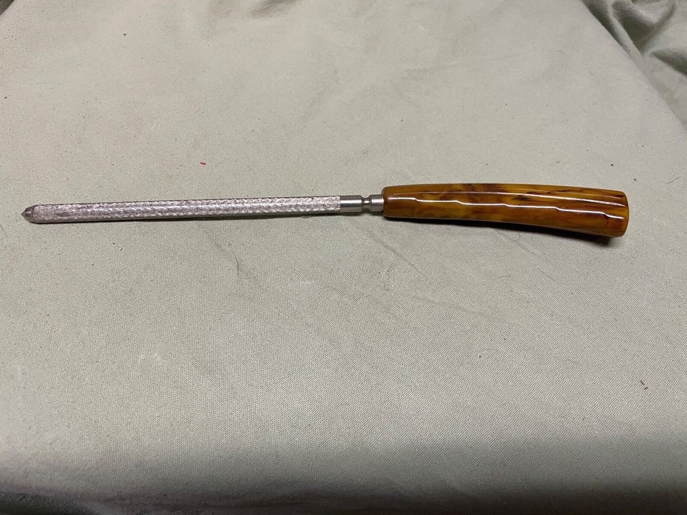 Vintage Sharpening Steel With Bakelite Handle
