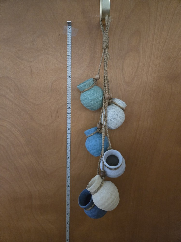 Miniature Hanging Clay Pots