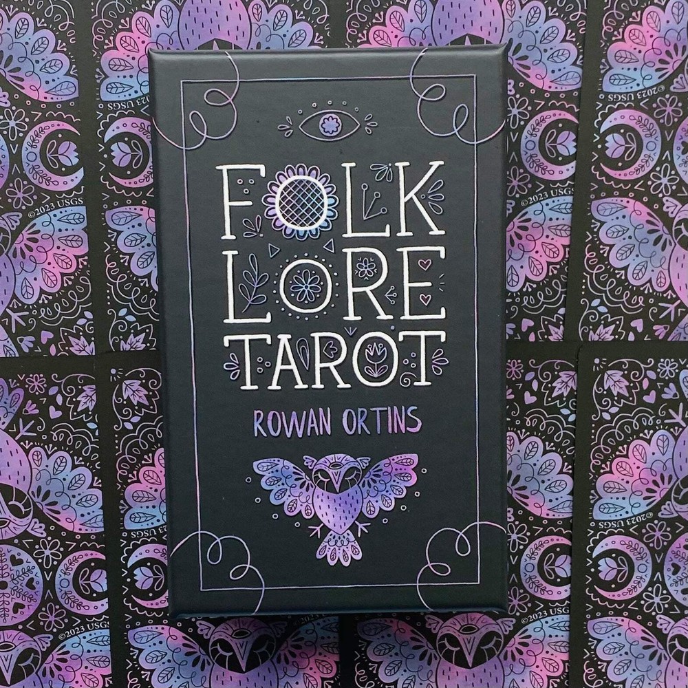 FOLKLORE TAROT CARDS DECK & GUIDEBOOK ROWAN ORTINS US GAMES SYSTEMS NEW