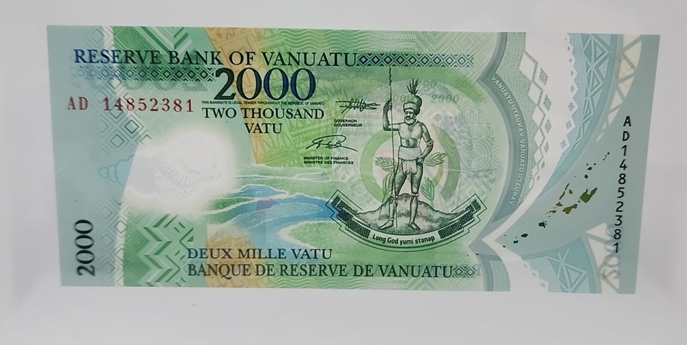 Vanuatu, 2000 Vatu, 2014, POLYMER, Birds