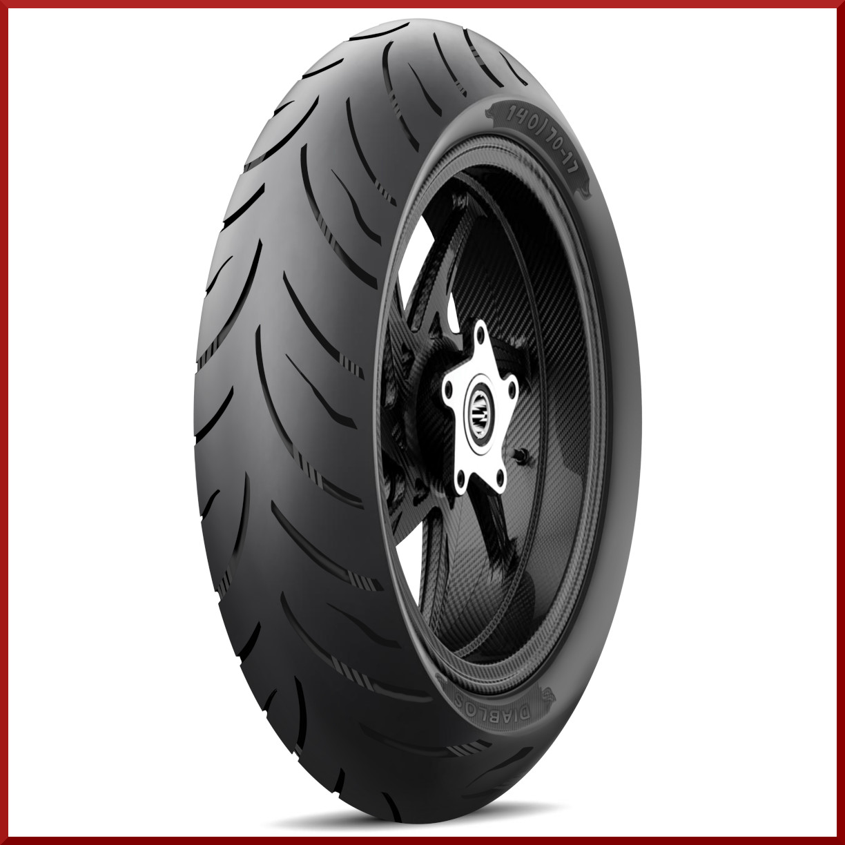 Roadmax Diablo Rear 140/70-17 (75H) Motorcycle Tire for Ducati Yamaha Harley etc