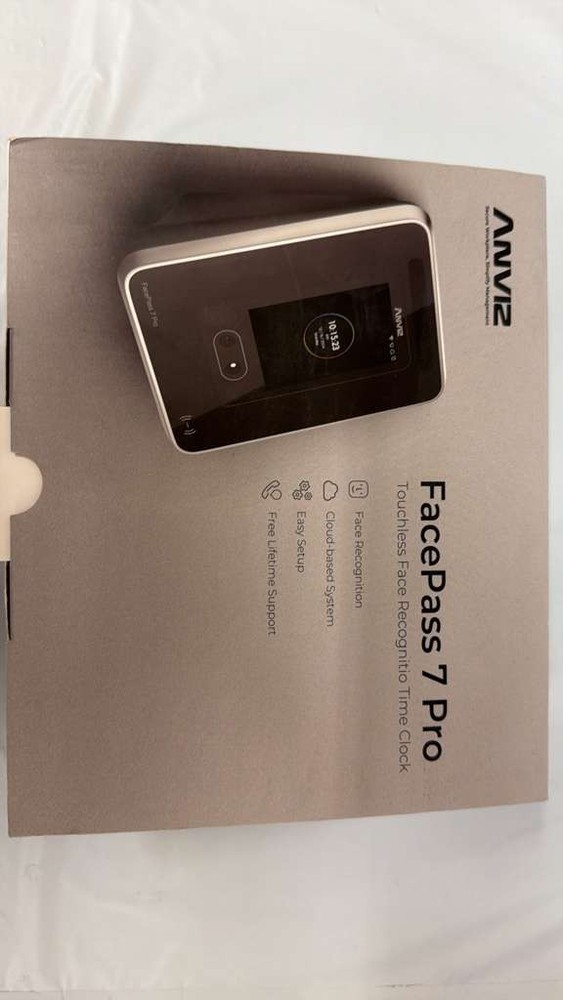 ANVIZ FacePass 7 Pro Touchless Face Recognitio Time Clock (E5)
