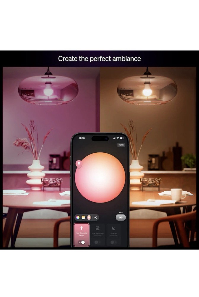 Philips Hue A19 Color Smart LED Bulb E26 60W EQ Dimmable 🎨💡🚚✅
