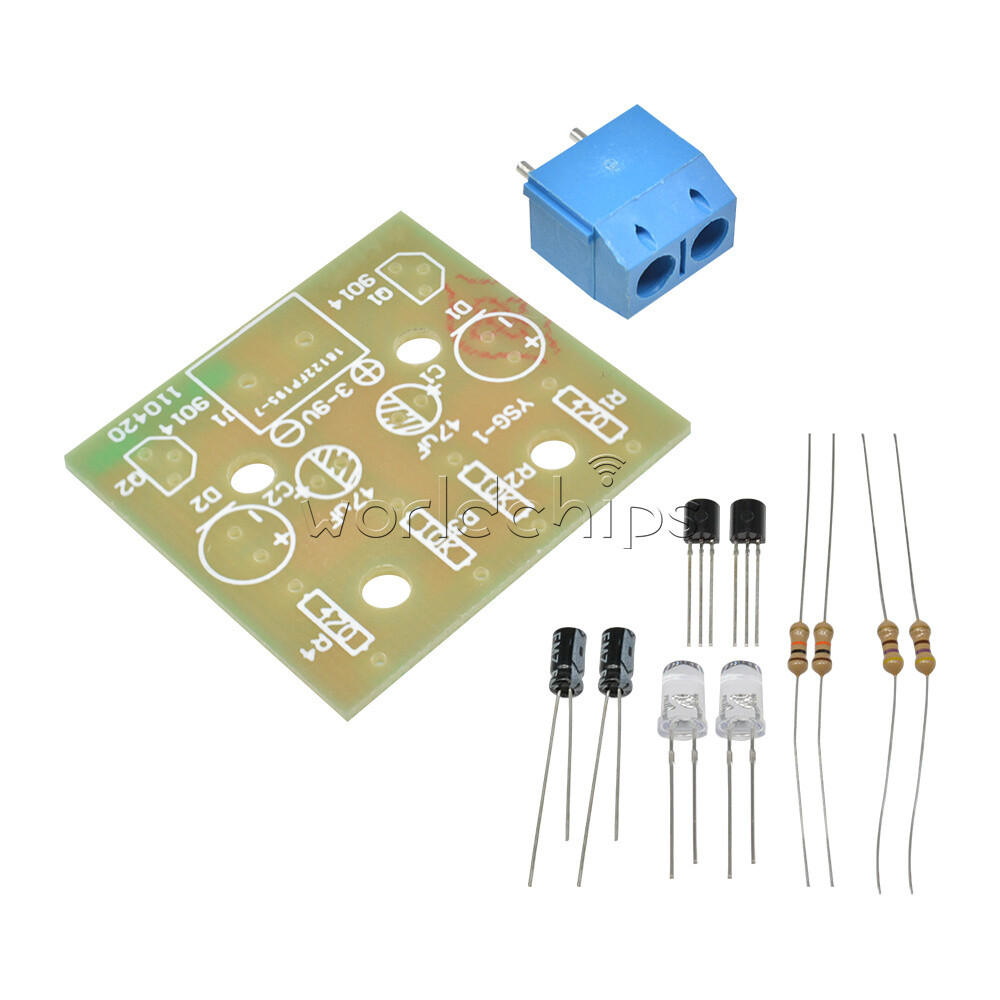 5MM LED Simple Flash Light Simple Flash Circuit DIY Kit Set
