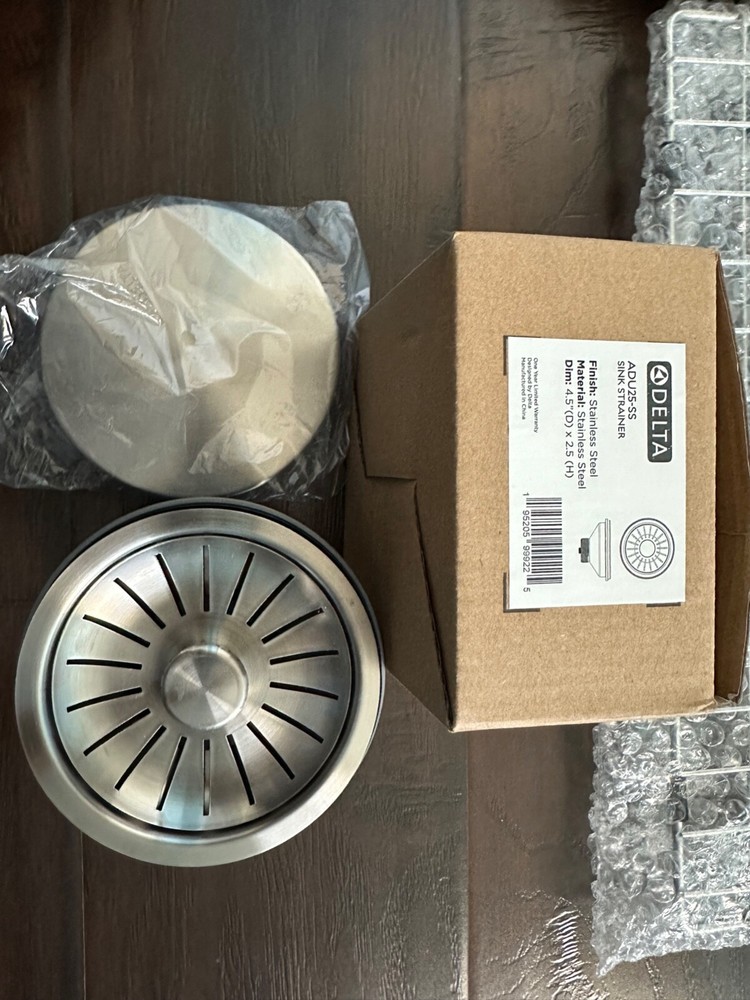Delta Kitchen Sink Grid + Drying Mat + Sink Strainer