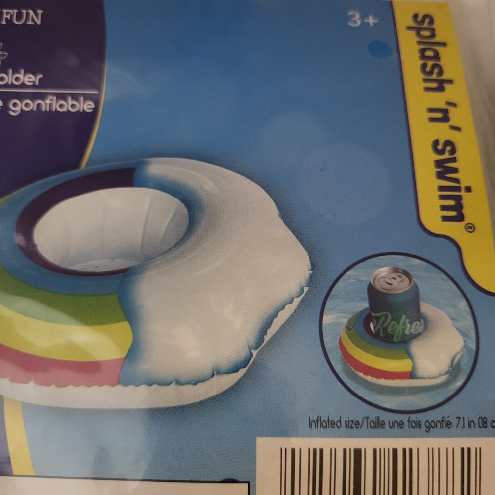 Spring Summer Pool Bundle-Beach Ball, Swim Rings, Floating Cup Holders, Goggles