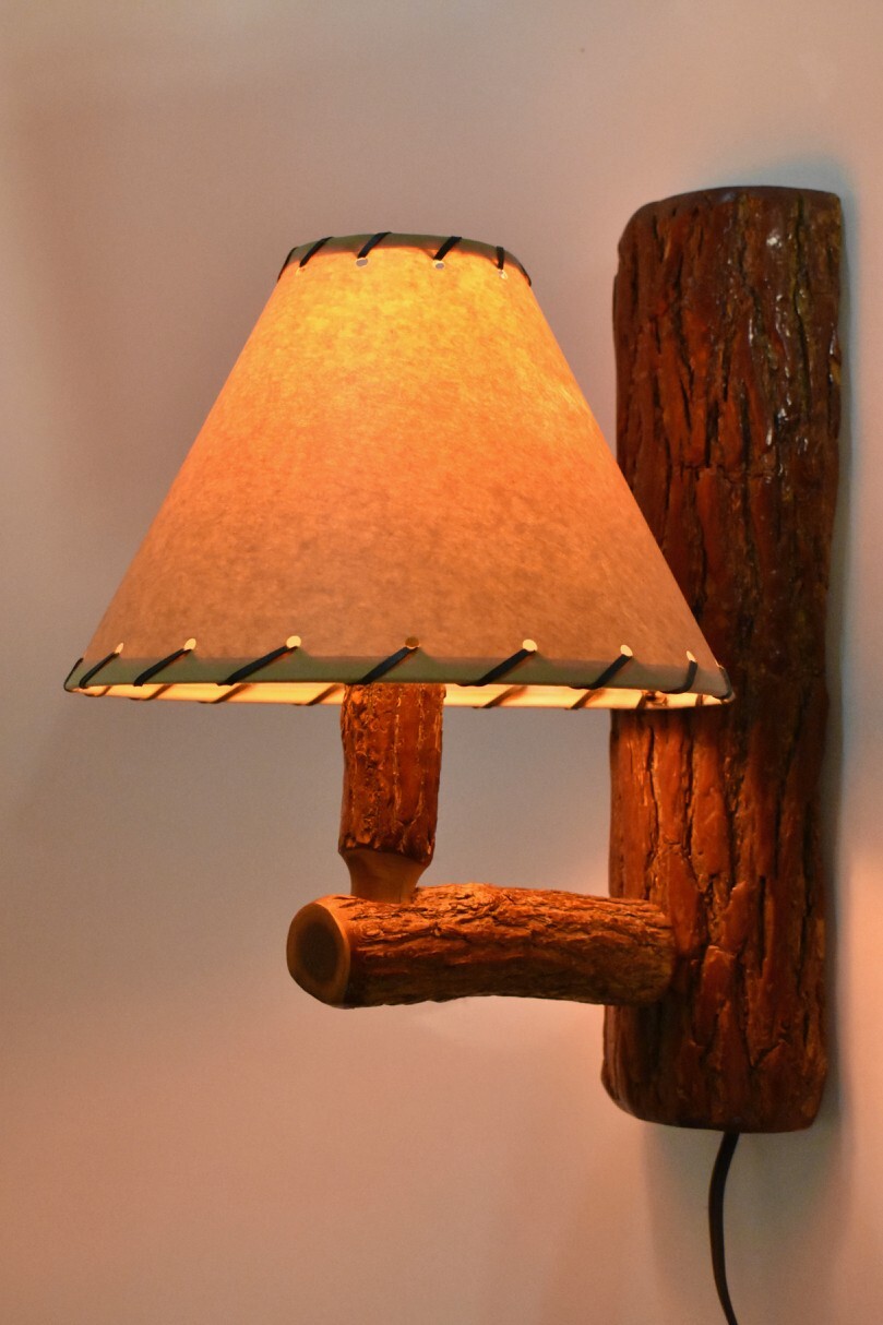 Old Hickory Shelbyville Style Wall Sconce Light Lamp Adirondack Cabin Rustic