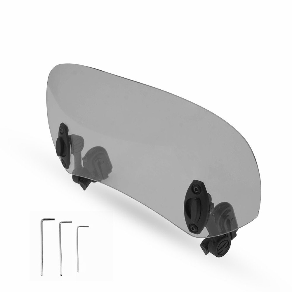 Universal Motorcycle Wind Windshield Screen Deflector Extension Spoiler Clip On