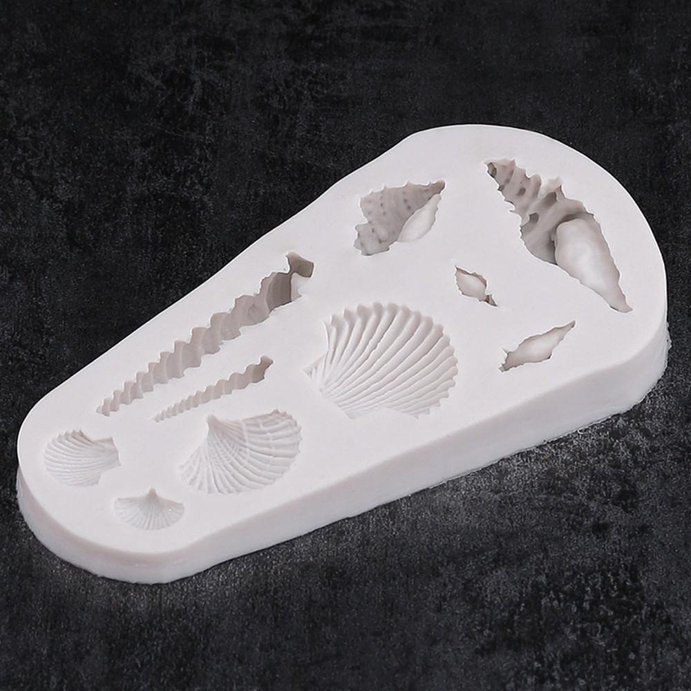Fondant Soft Silicone Seashell Conch Handmade Cake Decorating Baking Mould Hot