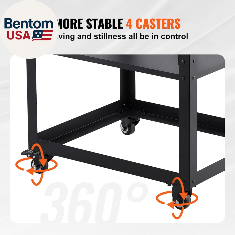 Thickness Planer Stand, 100 Lbs Heavy Loads, Three-Gear Height Adjustable Thickn
