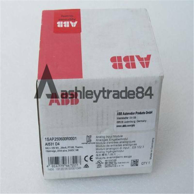 1PC NEW ABB ANALOG INPUT MODULE AI531 1SAP250600R0001