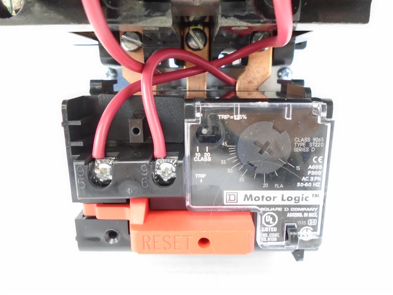 SQUARE D - 8536SDO1V08H30 - MOTOR STARTER - 45A, SZ-2, 25hp@460, 208V Coil