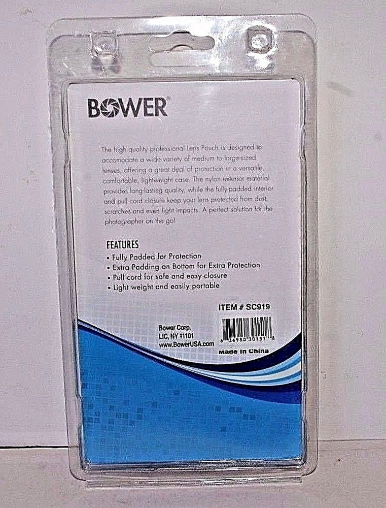 Bower Professional 6 inch Lens Pouch