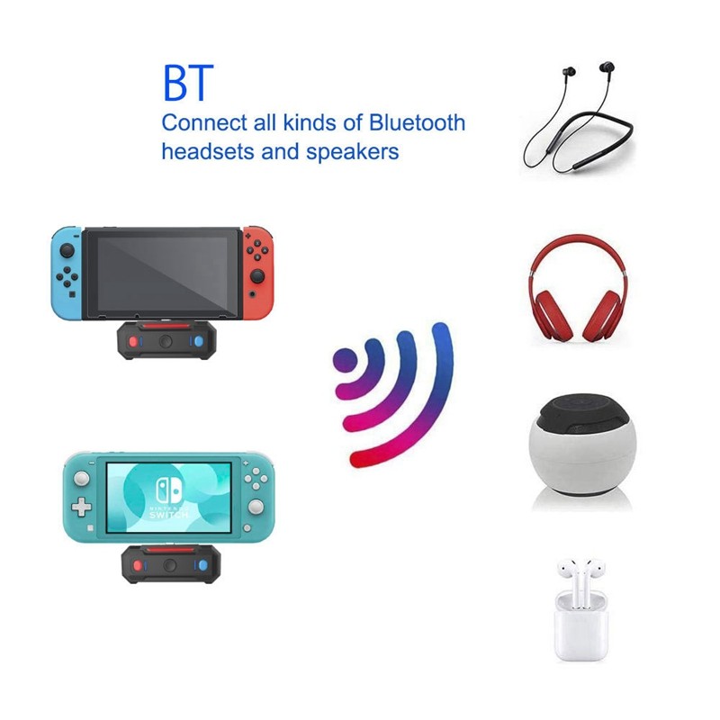 Wireless Bluetooth Audio Transmitter Adapter For Nintendo Switch/Switch Lite NS