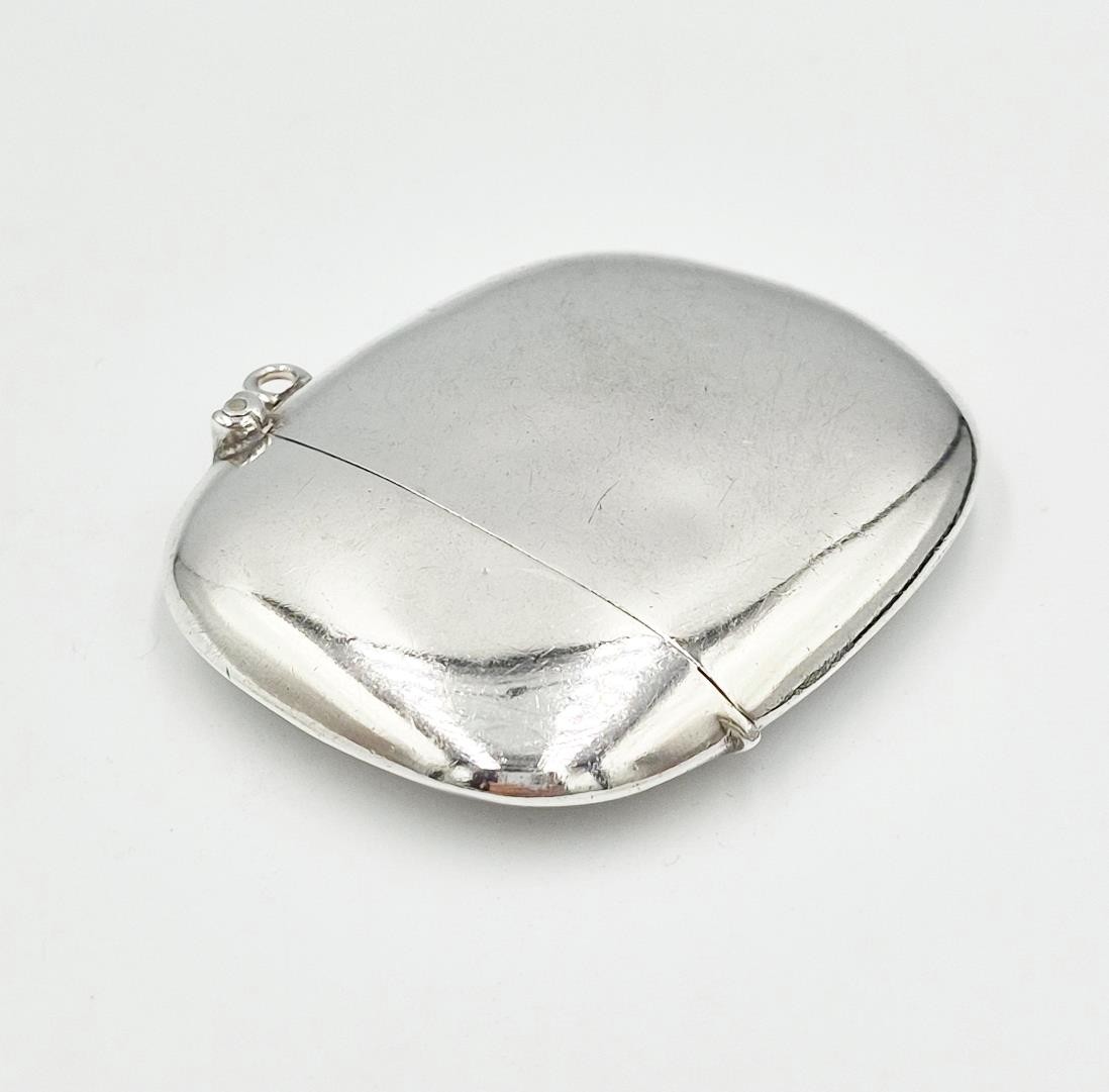 ANTIQUE STERLING SILVER LIVERPOOL - CARLISLE LARGE VESTA CASE Birmingham 1914