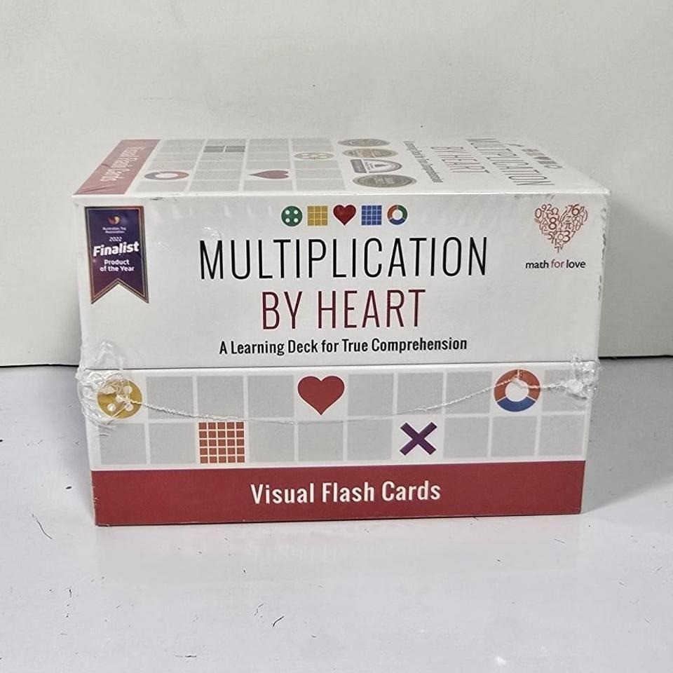 Multiplication By Heart Visual Flash Cards Learning Deck Sealed