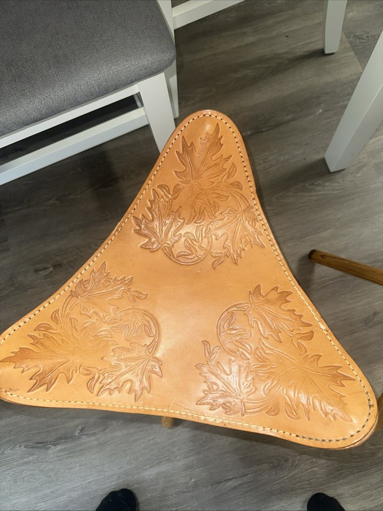 Leather Horse Saddle Stools