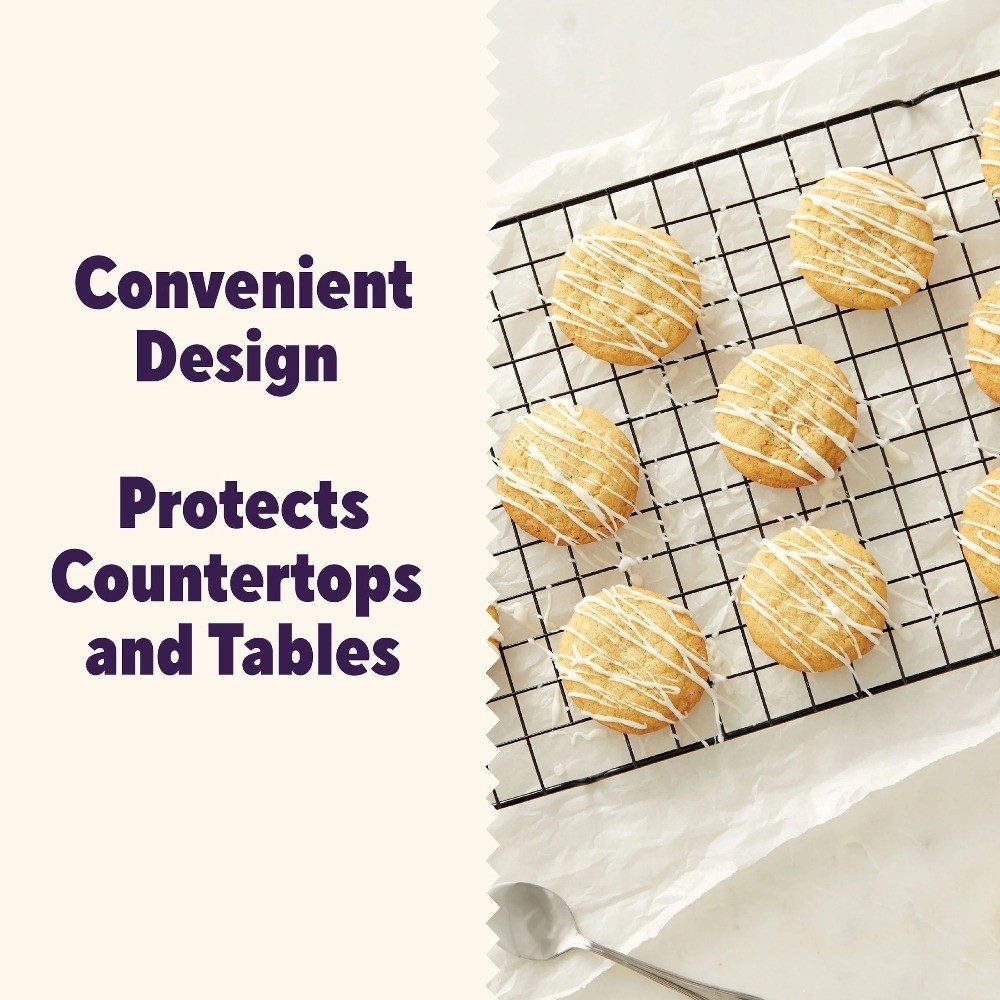 Premium Bakeware Set Non-Stick Mega Cookie Sheet 21x15 & Cooling Rack for