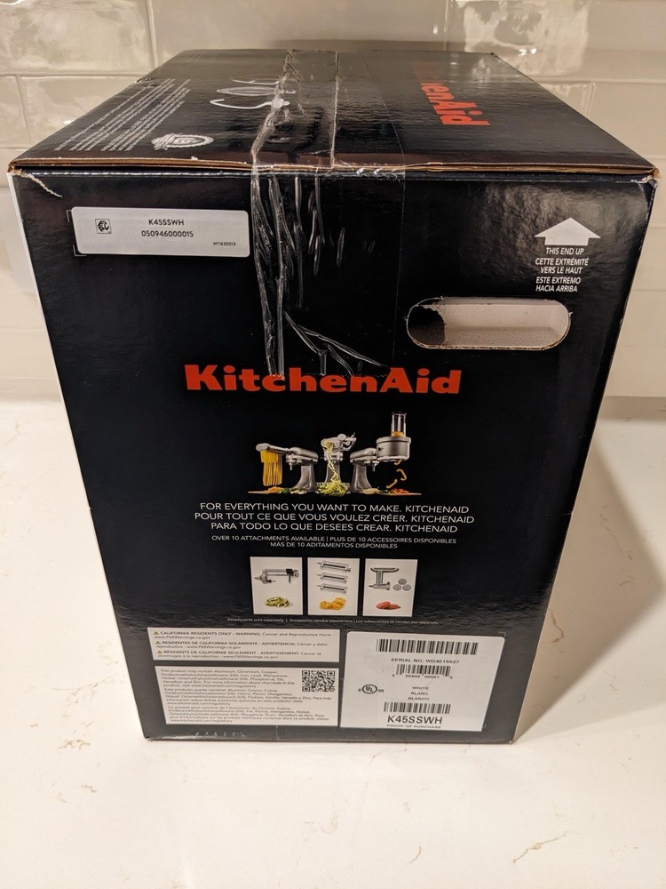 Never Opened NIB - White KitchenAid Mixer