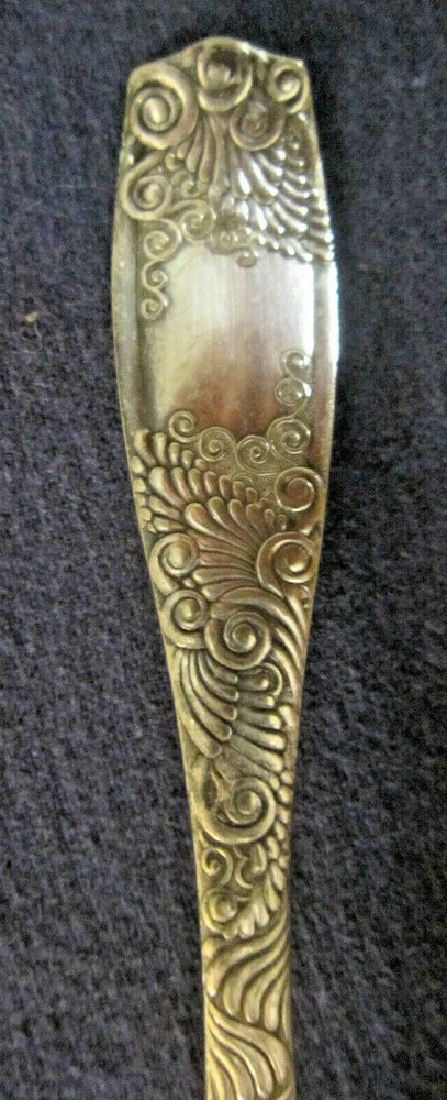 silverplated Victorian serving fork EUDORA 1888 Towle Mfg. Co. Clough server