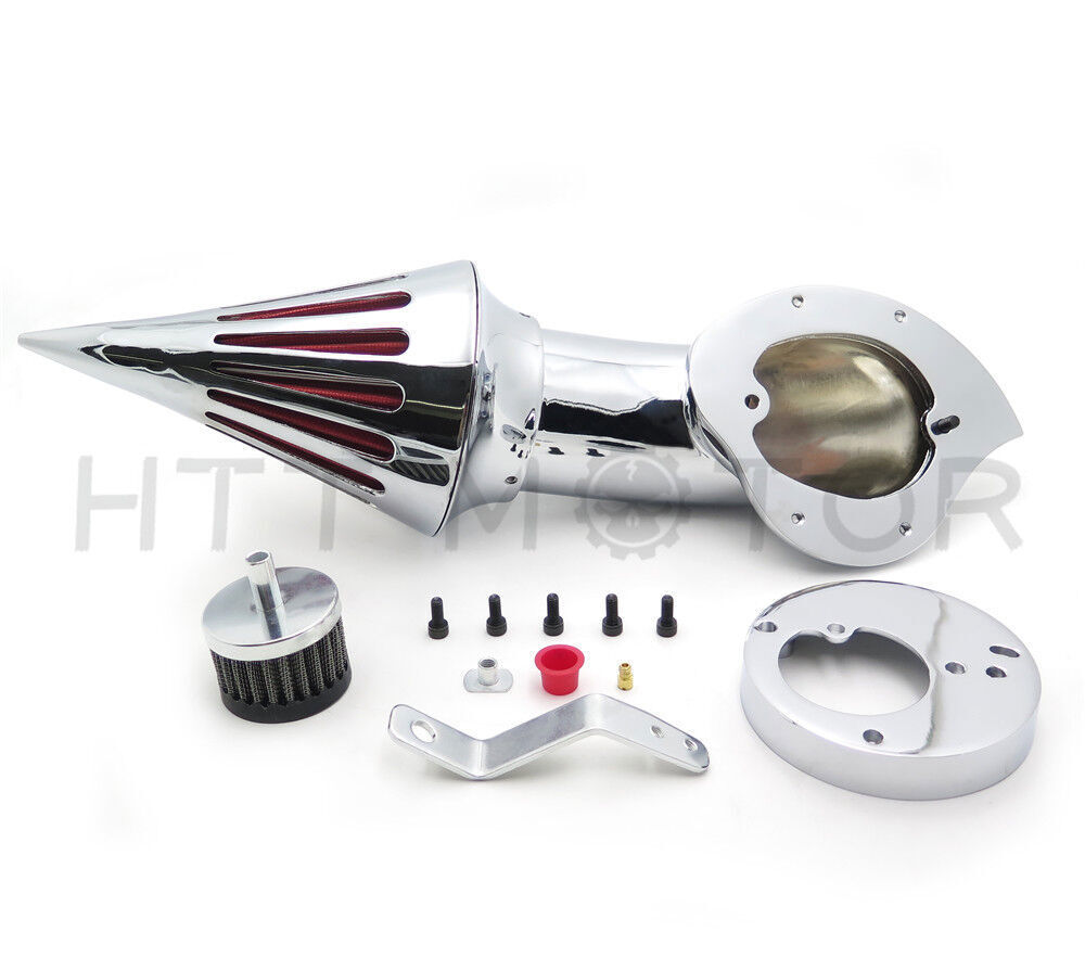 Spike Air Cleaner Intake Filter Kit For Honda Vtx1300 Vtx 1300 '03-'09 Chrome