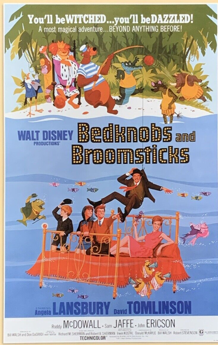 Bedknobs and Broomsticks Movie Poster 1971 Walt Disney Productions 0019