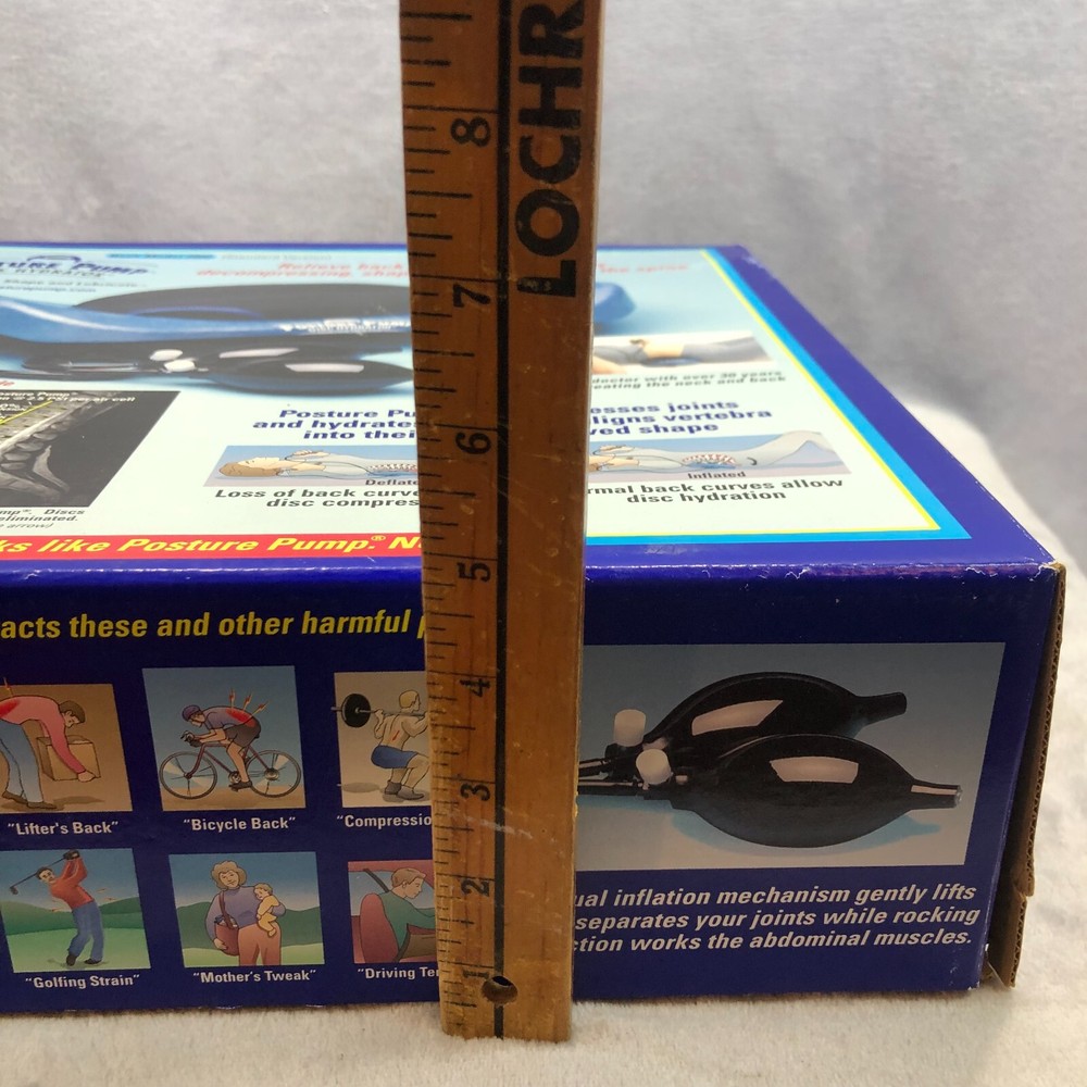 Posture Pump Disc Hydrator Professional Model 2000 Back Spine Corrector with Box