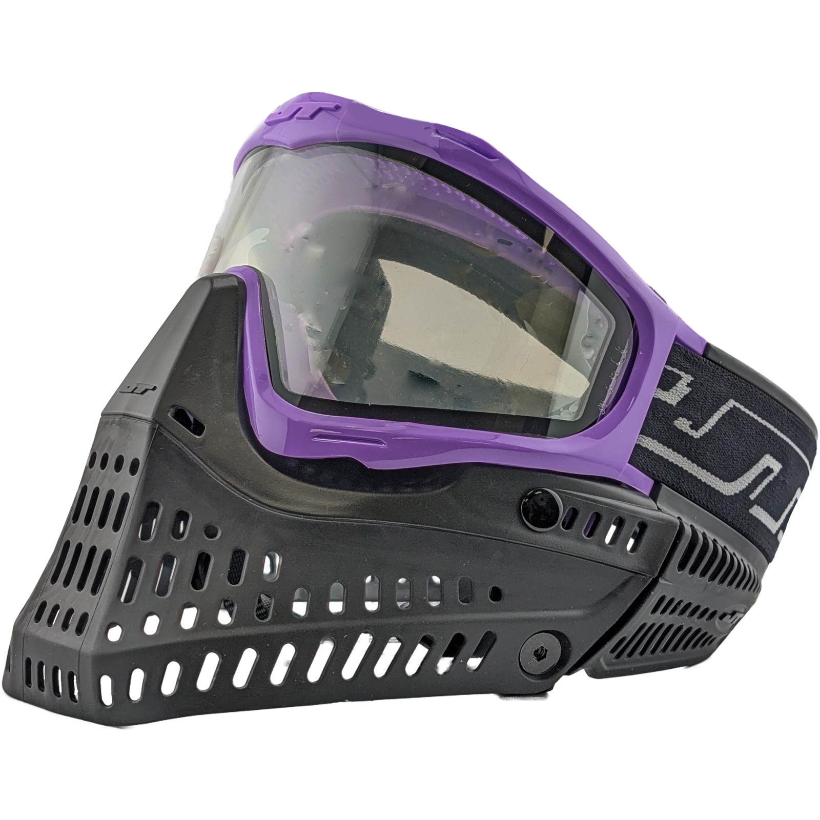 JT Proflex Thermal Paintball Mask- Black with Purple Frame