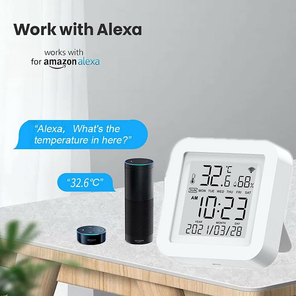 Digital Hygrometer Thermometer WiFi Smart Temperature Humidity Sensor Meter