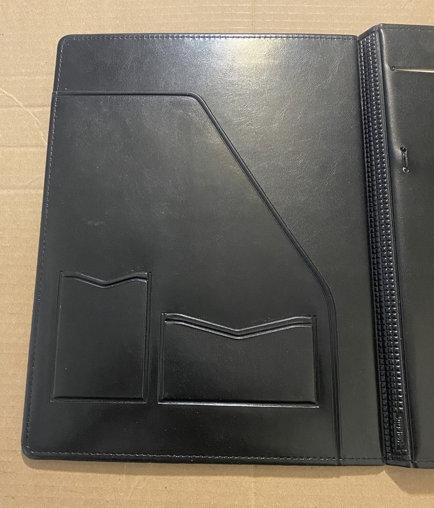 Vintage Apple Computer Leather Folio Padfolio Notebook Folder