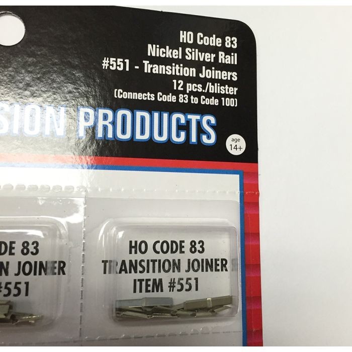 Atlas Model Railroad 551 HO Code 83 Transition Joiners