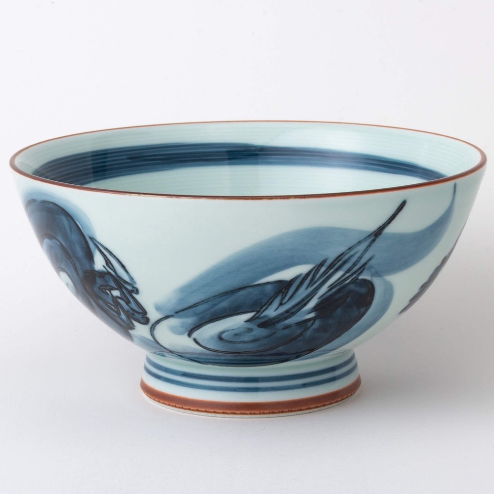 Hasamiyaki 73383 Rice Bowl (Extra Large), Dragon Pattern