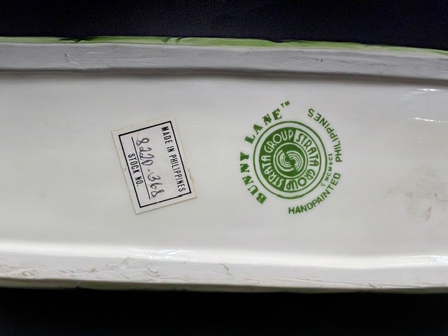 VTG Bunny Lane Strata Group Spring Easter Serving Dish - 12" - EUC - FREE SHIP