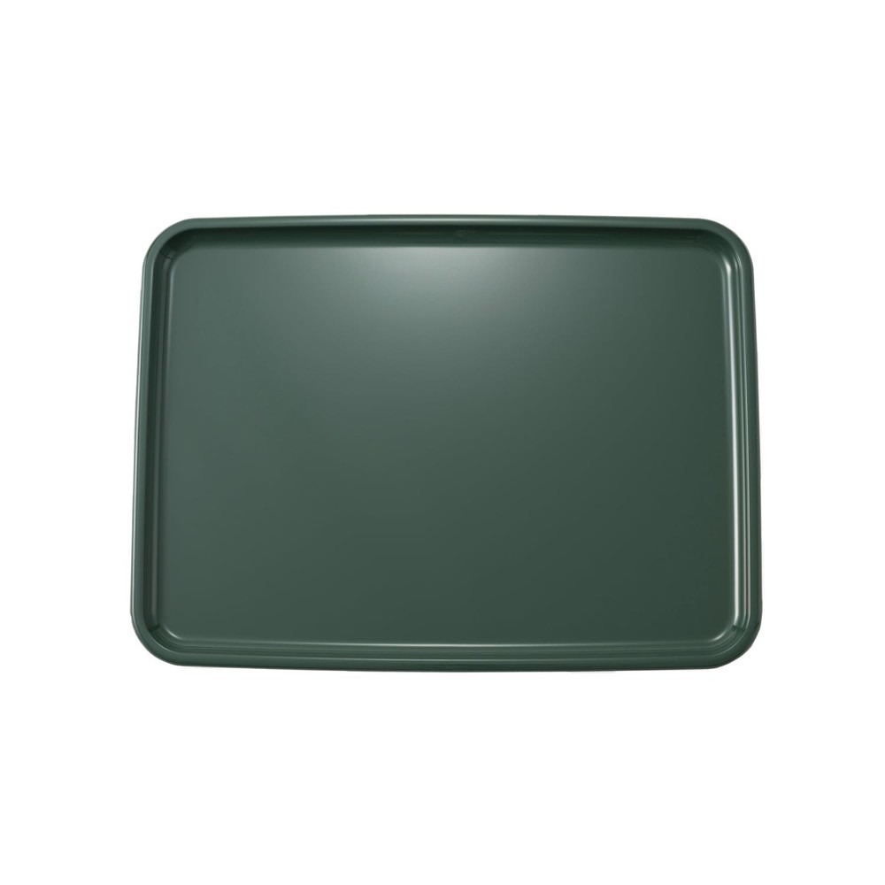 Tray, rectangular green 43cm non-slip stylish tray