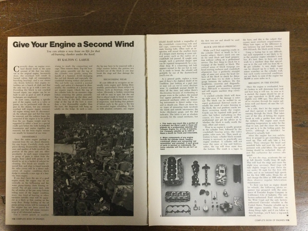 Misc 6397 Article Engine 1974 Engine Rebuilding Super Article 12 page SUPER