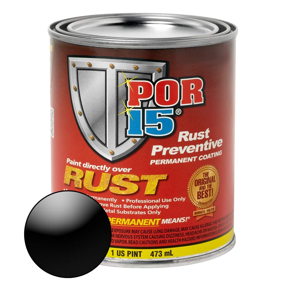 POR-15 Rust Preventive Coating Gloss Black 16oz Stop Rust