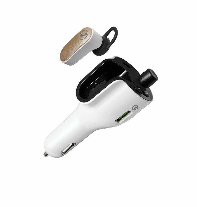 BRAND NEW Onn Bluetooth Fm Wireless Transmitter with Wireless Headset Car Kit