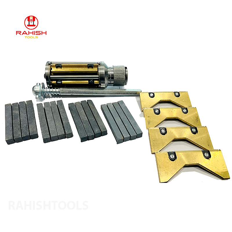 Cylinder Engine Hone Kit 2-1/2" To 5-1/2" Honing Machine + 4 Grit Stones