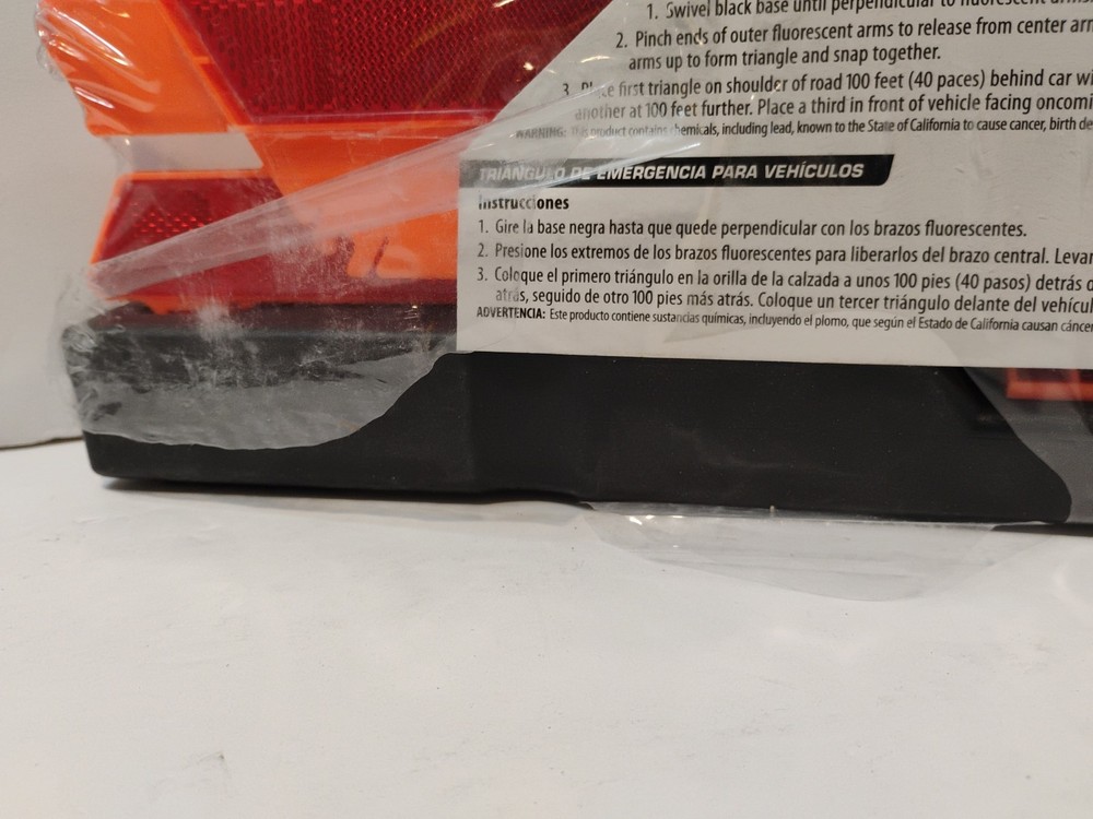 2009 Bell, Victor Auto Emergency Warning Triangle NEW UNOPENED