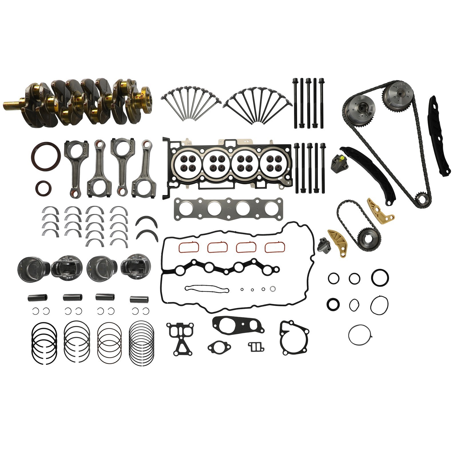 Engine Overhaul Rebuild Kit - Crank ConRod Piston For 09-23 Hyundai Kia G4KH 2.0