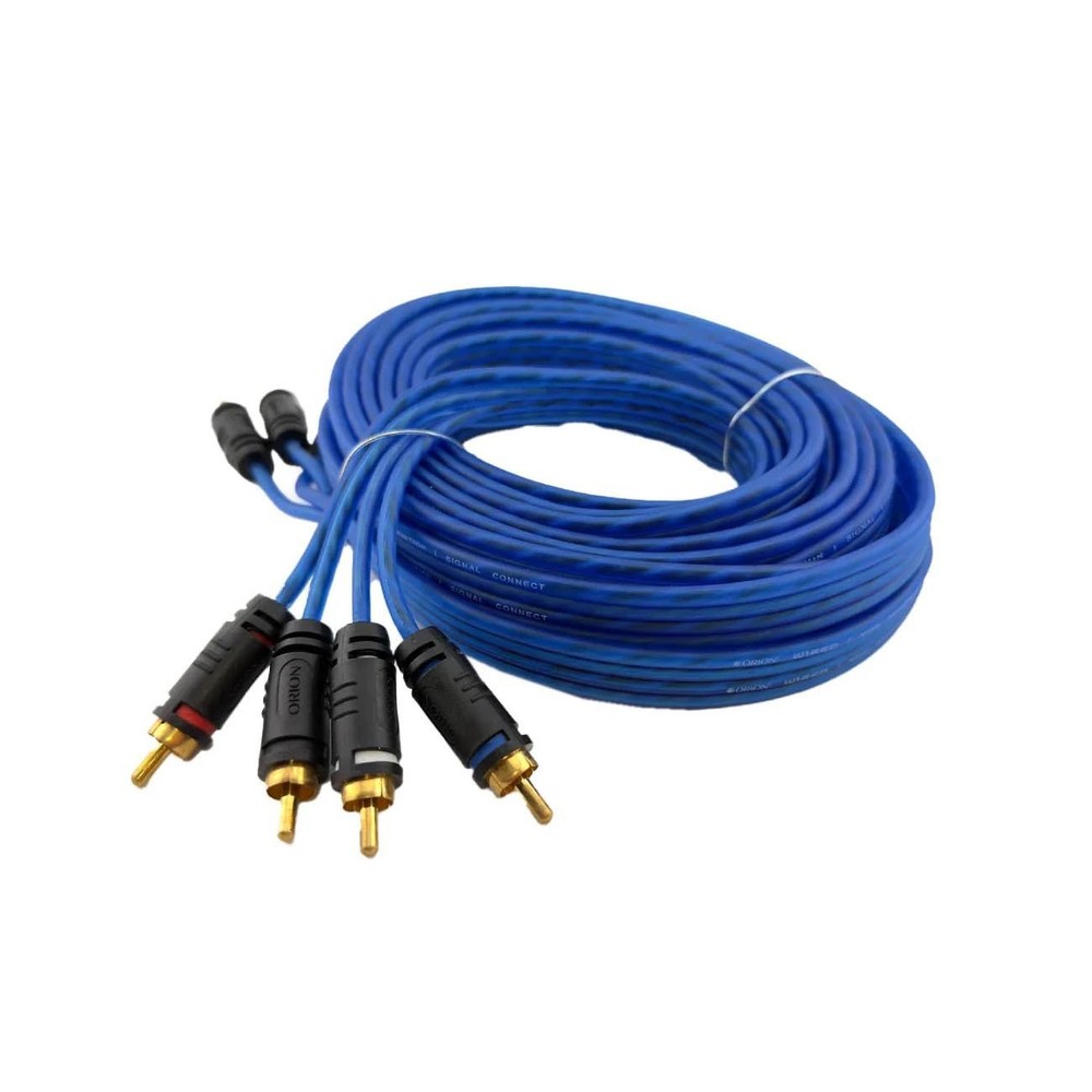 Orion 17' CCA 4-Channel RCA Cable - Translucent Blue