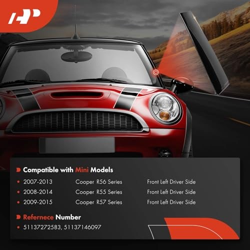 A Pillar Windshield Post Trim Compatible with Mini Cooper R55 R56 Front Left